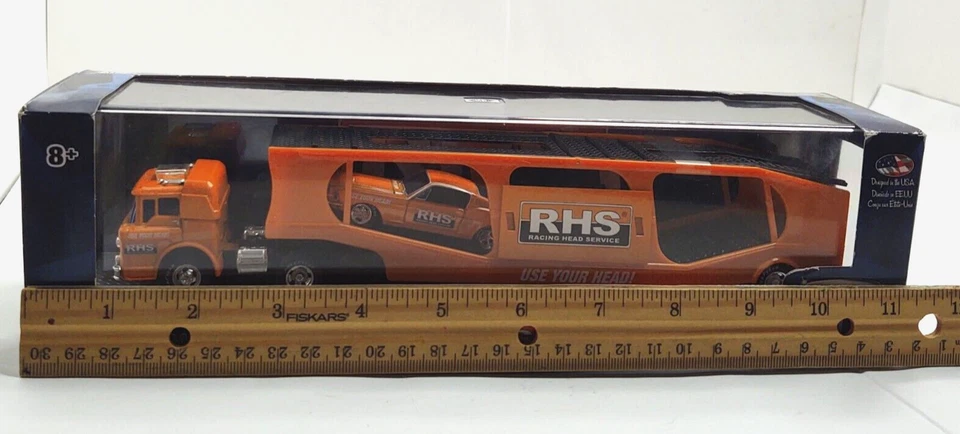 2018 M2 Machines RHS 1964 Ford Car Hauler Model Diecast w/ Car NIB 1:64 Scale - Image 2 of 4