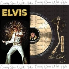 20oz Skinny Tumbler Sublimation Transfer Elvis Ready To Press