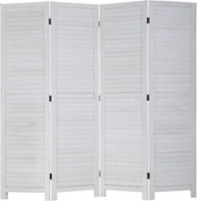 Room Divider Wood Privacy Screen 5.75Ft Indoor Folding Portable Partition Screen