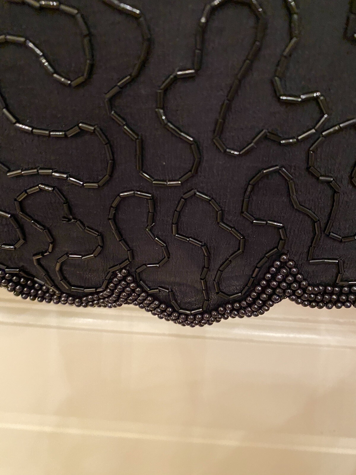 Vintage Stenay Black Beaded Sequin Holiday Top 80’s Cocktail Party Christmas image 7