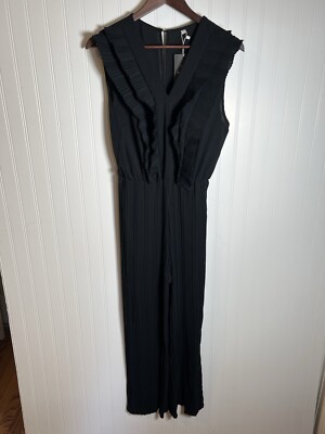 Women s Glamorous Black Jumpsuit Size L Party Cocktails Cruise