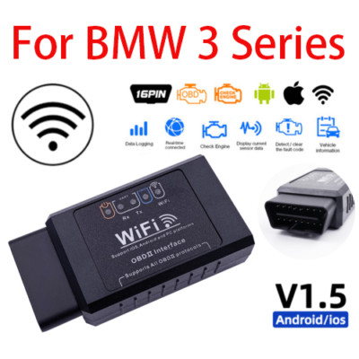 WiFi OBD2 ELM 327 Auto Scanner Werkzeug Android iOS Fehlercodeleser passend für 3 Serien