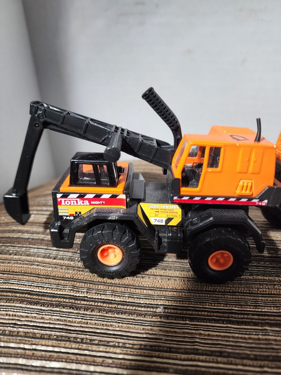 Vintage Tonka Backhoe Orange Construction Truck MAISTO by Hasbro