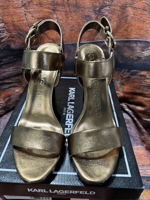 KARL LAGERFELD PARIS Women's Cieone Ankle-Strap Dress