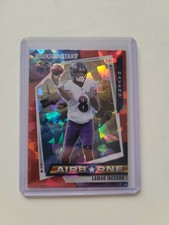 2021 Rookies And Stars Lamar Jackson Airborne Red Cracked Ice