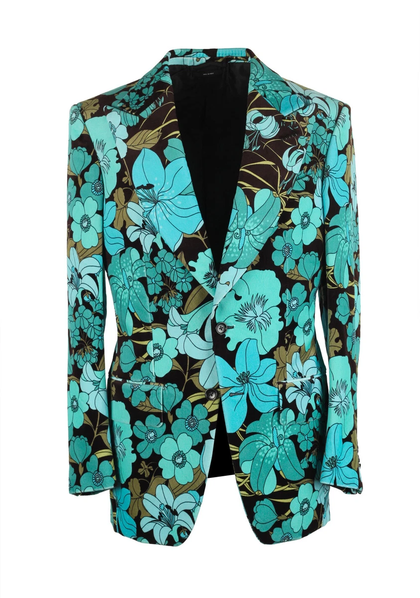New TOM FORD Atticus Teal Tuxedo Dinner Jacket Size 46 36R U.S