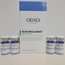 OBAGI Blue Brilliance Triple Acid Peel 4 Vials 0.27 fl oz Anti Aging NIB