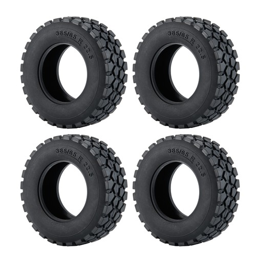 1/2/4Pcs Rubber Tires For Tamiya 1:14 Tractor Truck Trailer RC Model Car Truck - Picture 3 of 12