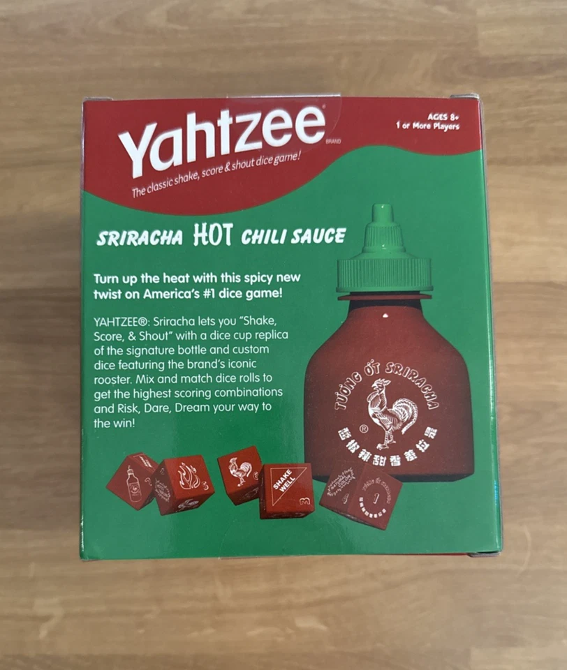 Yahtzee Sriracha Hot Chili Sauce Edition Dice Game – Hasbro – New In Box - Image 4 of 4