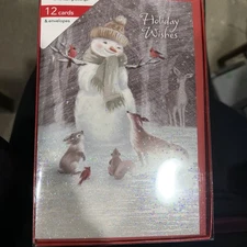 NEW  American Greetings Holiday Christmas Cards  Set of 12 Cards & Envelopes