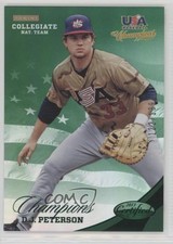 2013 USA Baseball Champions Certified National Team Mirror Green DJ Peterson 0l2