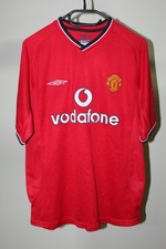 Manchester United 2000 2001 2002 Soccer Umbro Home Shirt Jersey  Vintage Size M