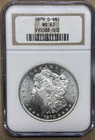 1879-O $1 MORGAN DOLLAR - NGC MS-63, WHITE & CHOICE! A Little Better Date Coin