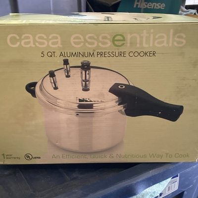 #ad Casa Essentials 5 Qt Aluminum Stove Top Pressure Cooker Safety Valve $47.72