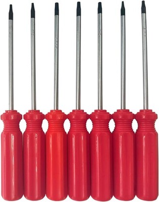 7PCS Magnetic Torx Screwdriver Set, Chrome Vanadium Steel T4 -T10 Magnetic Star