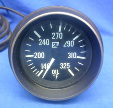 Vintage Nos Stewart Warner Heavy Duty Mechanical Oil Temp Gauge 2-16 72