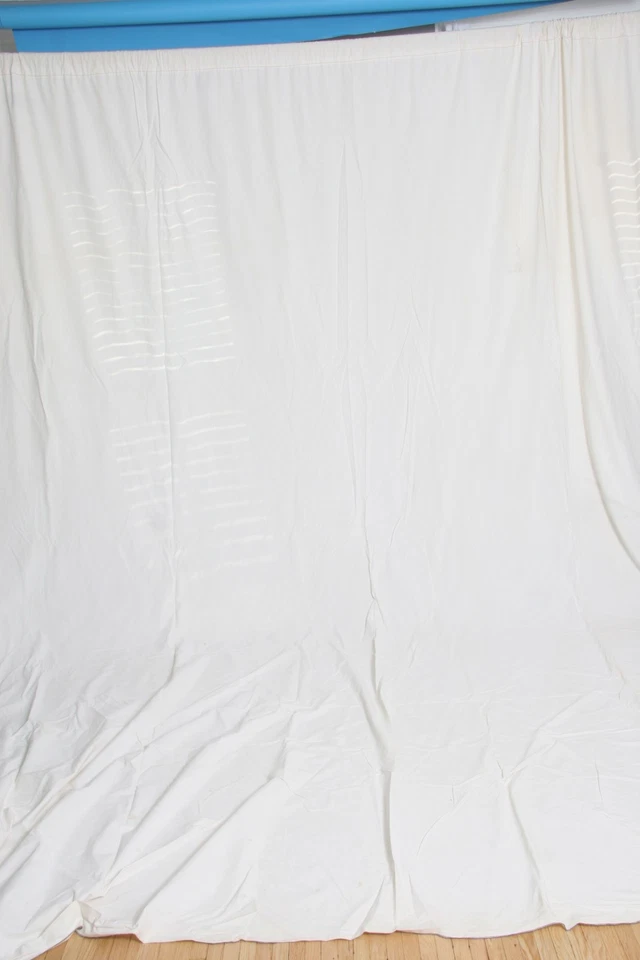 Fundo branco de tecido resistente 10'x16' musselina/algodão  - Imagem 2 de 4