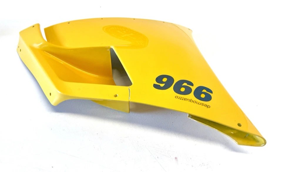 Carenado medio amarillo genuino Ducati 748 996 916 cubierta izquierda agrietada 48010391A Foto 4 de 4