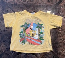 Y2K Vintage SpongeBob Patrick Ahoy Kids T-Shirt Size Small