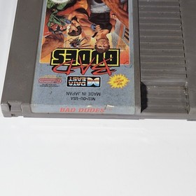 Bad Dudes Nintendo Nes Entertainment System Game Cartridge 1985 Original 