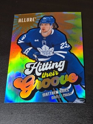 2025-26 Upper Deck Allure Matthew Knies HITTING THEIR GROOVE ORANGE Maple Leafs