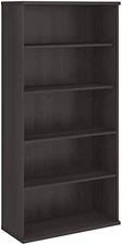 Bush Business Furniture Studio C 5 Shelf Bookcase SCB136SG - Storm Gray