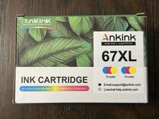 67XL Ink Cartridge HP Deskjet 2700e 2755e 2800e 4155e Envy 6000 6458e Exp 11/27