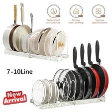 Simple Houseware Expandable Pan Organizer  for Pots Pans Lids Bakeware US