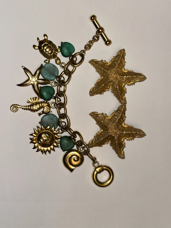 Pulsera temática Carolee Beach. Con un par de pendientes   Foto 2 de 4