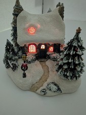 Lighted Snow Covered Village Thomas Kinkade/S...