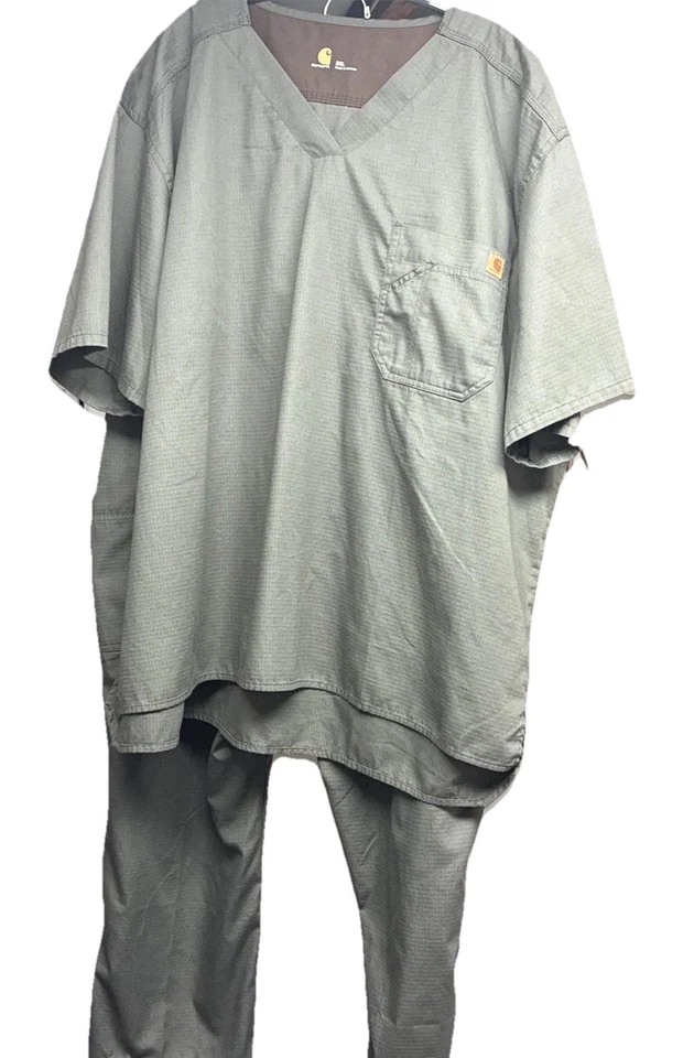 Conjunto Médico Carhartt Olive Ripstop Top: C15108 / Pantalones Carga: C54108 Hombres 3XL 0528 Foto 2 de 4