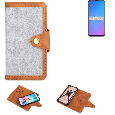 Filzhülle für Doogee N30 Handy-Tasche hellgrau
