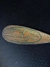Vintage Advertising BEAVER BRAND Paddles & Oars WOOD Salesman Sample Minnesota