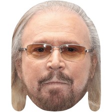 Barry Gibb (Shades) Celebrity Mask, Flat Card Face, Fancy Dress Mask