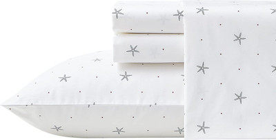 - Full Sheets, Cotton Percale Bedding Set, Casual Home Decor (Star Spangled Coas