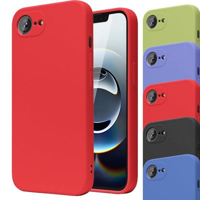 Für Apple iPhone 16e Hülle Slim Flüssig Silikon Stoßfest Gel Handy Cover