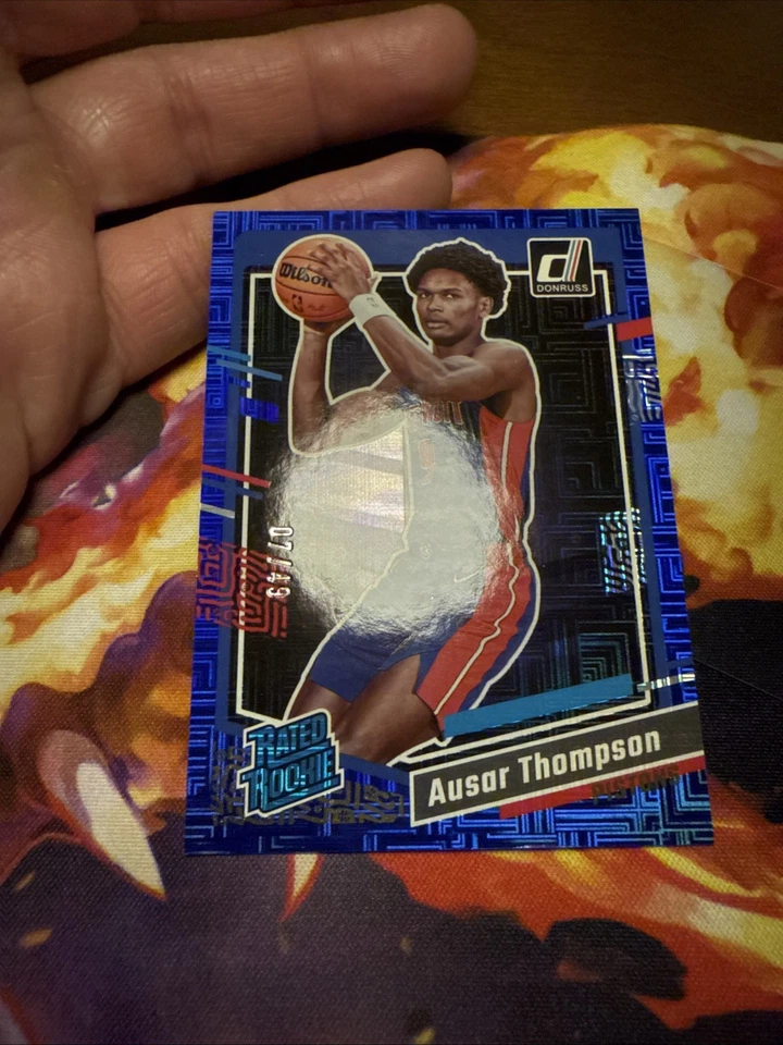 2023-24 Panini Donruss - Rated Rookie Ausar Thompson #228 Choice Blue /49 (RC) - Image 2 of 4