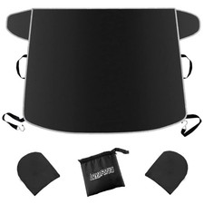 Lightweight Winter Windshield Cover With Side Mirror Shields - Fits Suvs Cars Lightweight Winter Windshield Cover With Side Mirror Shields - Fits Suvs Cars
