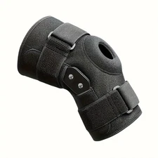 Adjustable Knee Brace Nylon Material Open Patella Design And Dual Metal Stabiliz
