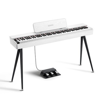   Donner OURA-S100 Digitalpiano gewichtete Tasten mit Ständer & Pedal, 15 Töne