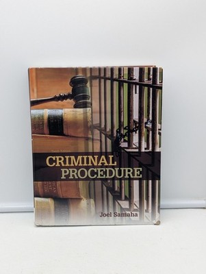 Criminal Procedure by Joel Samaha Tenth Edition (2017, Hardcover)