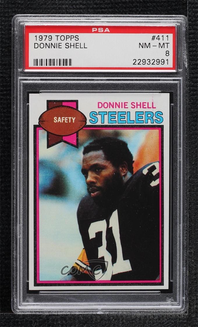1979 Topps Donnie Shell #411 PSA 8 NM-MT Rookie RC HOF