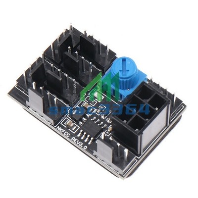 Chassis Fan PWM Hub Speed Controller Computer Cooling Fans PCI-E X1 X16 NEW *wq