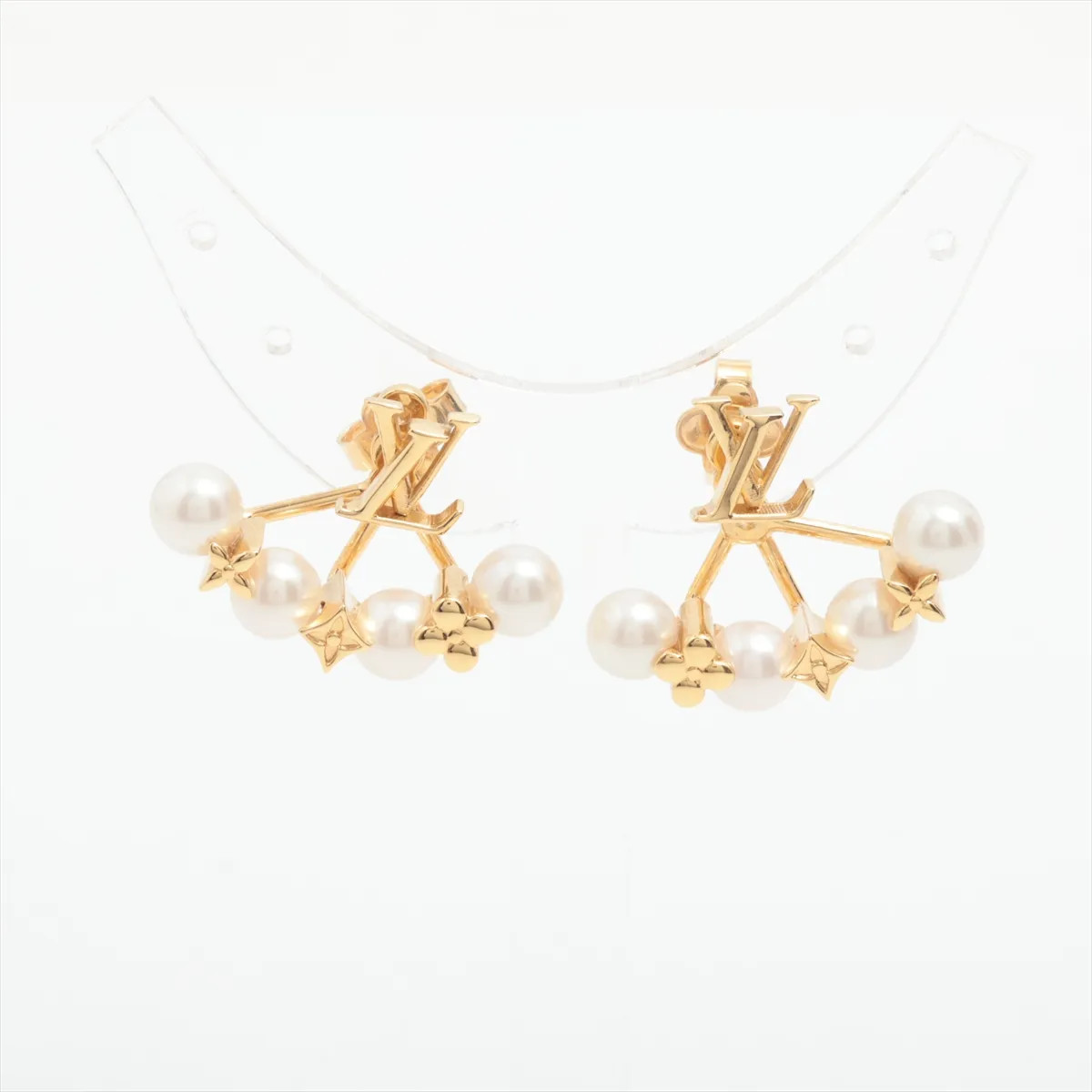Louis Vuitton M01258 Minigrams GK4214 Piercing jewelry (for both ears) GP Gold