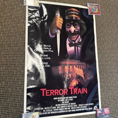 Terror Train Original Rolled 27x41 One Sheet 1980 Jamie Lee Curtis Horror !READ!