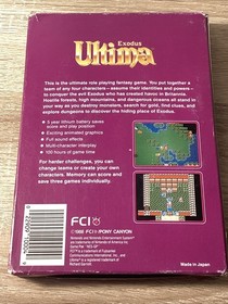 ULTIMA EXODUS Nintendo NES (1988) CIB Instructions Not Original TESTED ~ WORKS