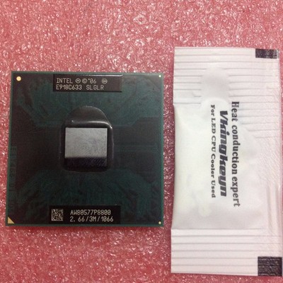   Core 2 DUO P8800 2,66 GHz 1066MHz Dual-Core Processor Sockel P CPU SLGLR *wq
