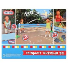 Little Tikes TotSports Pickleball Set 10 ft Wide Kids Outdoor Game