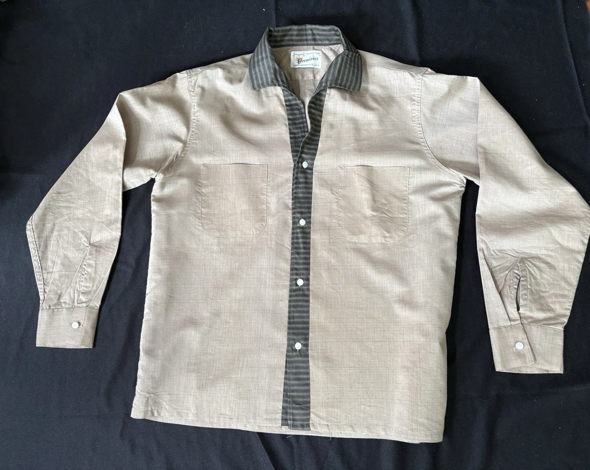 Long Sleeve 1950s Vintage Casual Shirts for Men for sale - eBay