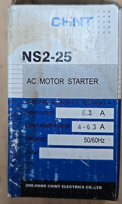 CHINT AC motor starter NS2-25 4 - 6.3 A